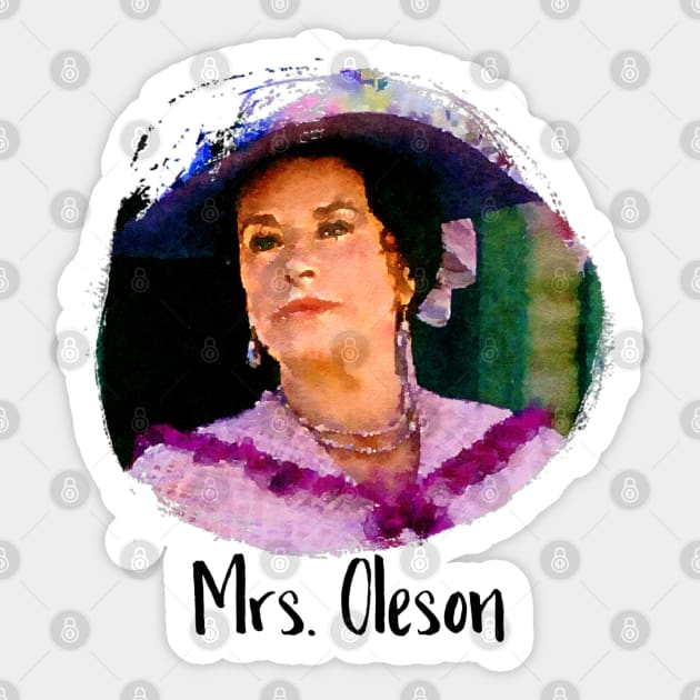 Mrs Oleson Little House on the Prairie Sticker by Neicey